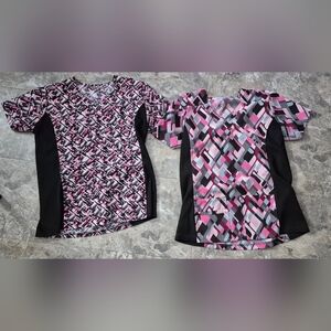 2 Large Scrub Tops